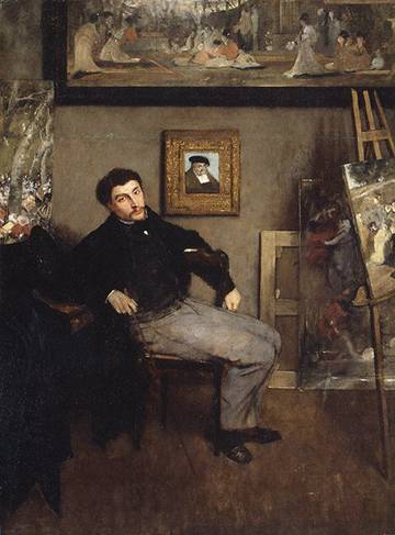 James-Jacques-Joseph Tissot  1867-1868 	by Edgar Degas 1834-1917 	The Metropolitan Museum of Art New York NY  39.161